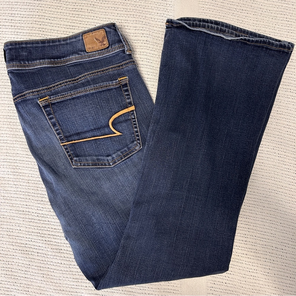 American Eagle Outfitters Women's Boot Cut Jeans - Dark Blue